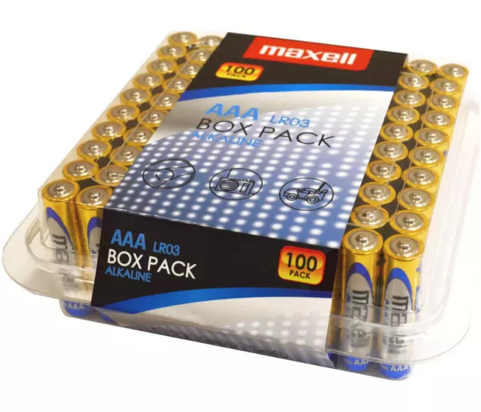 Maxell AAA baterije LR03 paket 100 kos