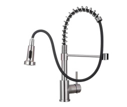 Teleskopska kuhinjska armatura s 360 vrtljivo prho