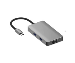 USB-C priklopna postaja z USB 3.0, VGA, SD, TF in HDMI