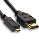Razni kabli s HDMI in micro HDMI priključki.