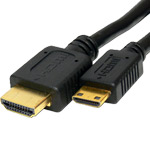 Razni kabli, podaljški, adapterji, pretvorniki,.. s priključkoma HDMI in mini HDMI.