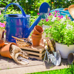 Pripomočki in oprema za vrtnarjenje kot so rastlinjaki, tople grede,..