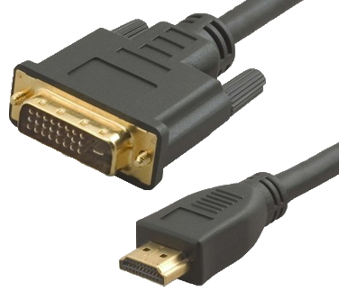 Kabel DVI na HDMI 3m pozlačen