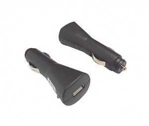 Avtomobilski USB polnilec črne barve
