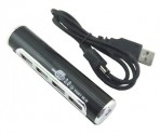 USB množilnik valj črni