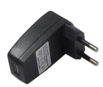 Hišni USB polnilec črne barve