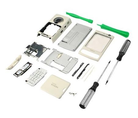 kompletno ohisje za nokia N95 8G - belo