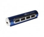 USB množilnik valj modre barve