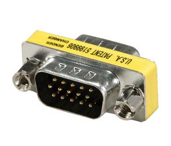 VGA 15 pin M/M adapter za spreminjanje spola DB15M-15M HD VGA