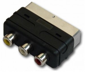 Adapter RCA na SCART