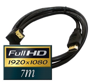 Kabel HDMI 1.4 7m pozlačen