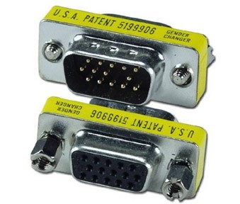 VGA 15 pin M/Ž adapter DB15M-15M HD VGA
