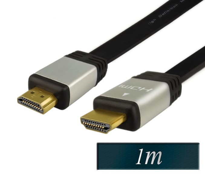 Kabel HDMI 1.4 1m ploščat