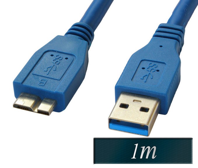 USB 3.0 kabel A moški na micro B moški 1m