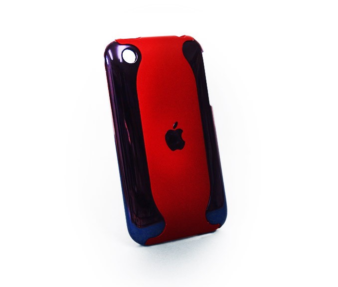Ohišje Apple iPhone 3G sestavljeno vijolično rdeče