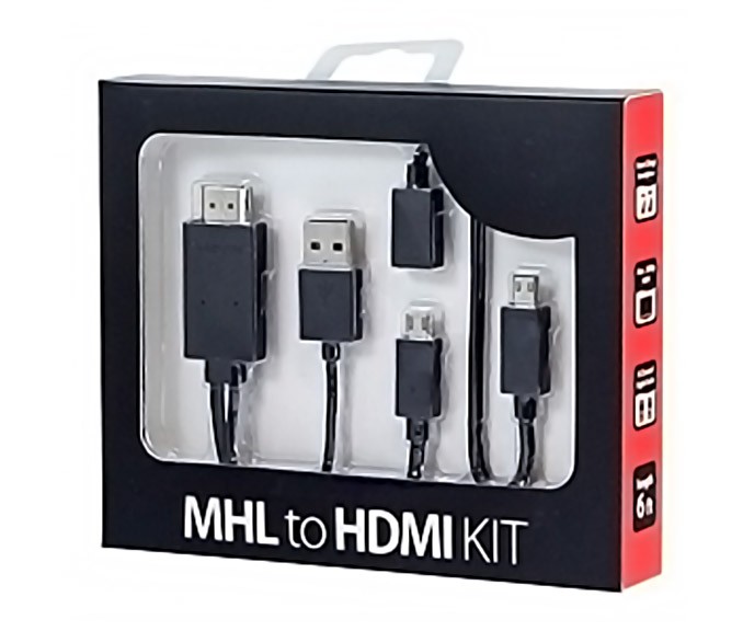 MHL micro USB na HDMI z USB adapterjem (5 na 11 pin)