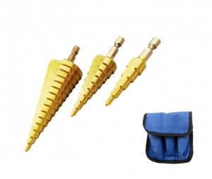 Stopenjski sveder 3 delni komplet