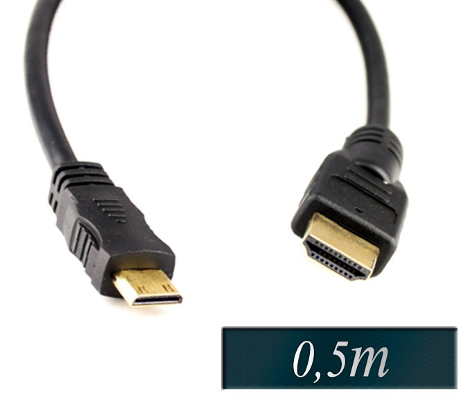 HDMI 1.4 na HDMI mini 0,5m