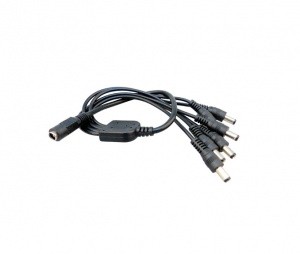 Razdelilni adapter CCTV - napajanje 1 x ženski na 6 x moški