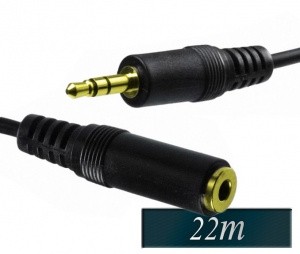 Avdio podaljšek 3,5mm stereo (m-m) 22m