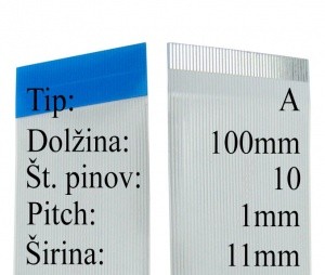 Kabel trak 100mm 10pin 11mm