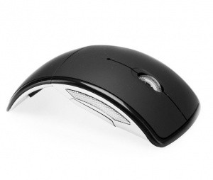 Brezžična miška Arc zložljiva črna