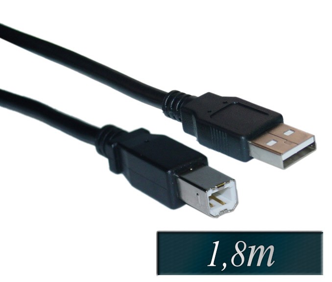 Kabel USB A na USB B 1,8m