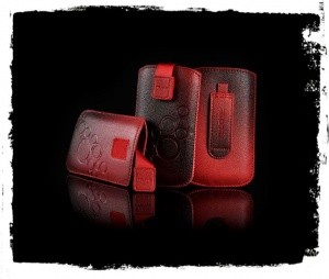 Deko3-11 Žepek za mobilni telefon rdeč