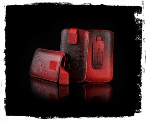 Deko3-12 Žepek za mobilni telefon rdeč