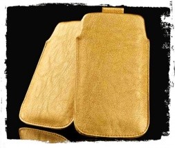 Žepek za mobilni telefon zlat