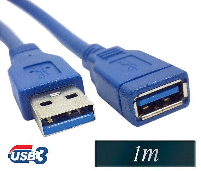 podaljšek USB 3.0 kabel A-A moški-ženski 1m