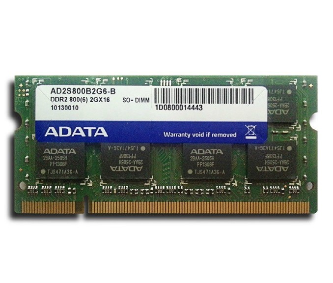 ADATA pomnilnik za prenosnik DDR2 2GB 800MHz PC2-6400 CL6