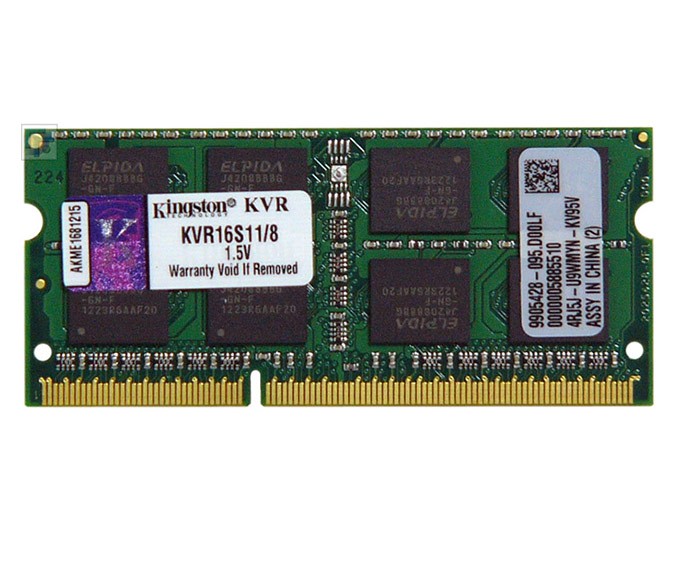 DDR3 204-pin SODIMM 8GB pomnilnik Kingston KVR16S11/8