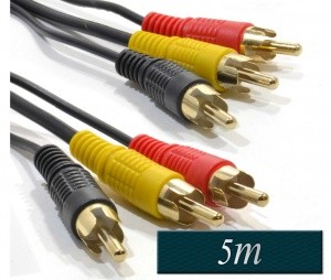 Avdio Video RCA kabel 5m