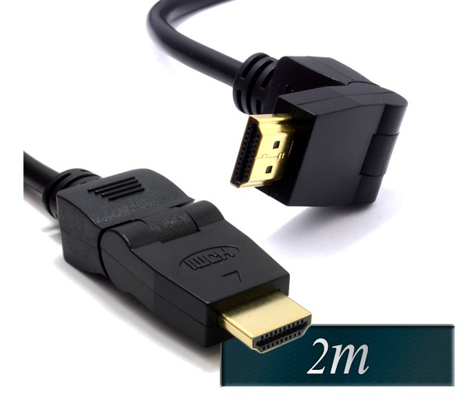 Kabel HDMI 1.4 2m pozlačen