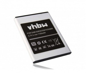 Baterija EB494358VU 1100mAh za S5660, S5670, S5830, S5830T, S5839i, S6012, S6310, S6310N, S6312, S6790N, S6802, S7250