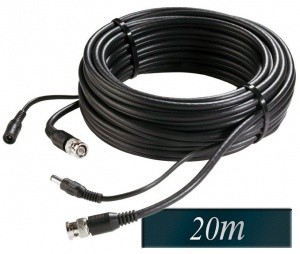 Kabel BNC z napajalnim kablom za CCTV 20m