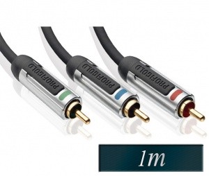 Profigold Avdio Video komponentni RCA kabel 1m
