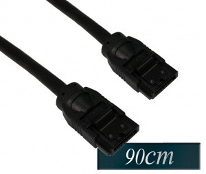 Sata3 kabel 90cm črn