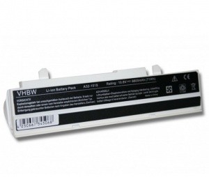 Baterija za Asus Asus Eee PC 1015, 1016, 1215, 1015B, 1215T,.. 6000mAh bele barve