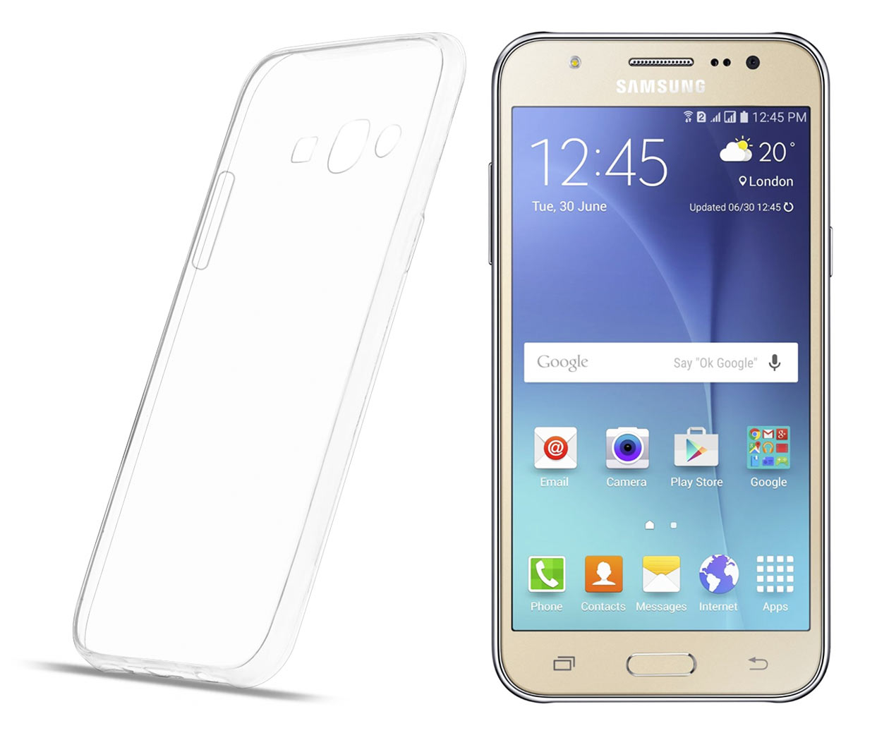 Prozorni silikonski zaščitni etui za Samsung Galaxy J5 (J500F)