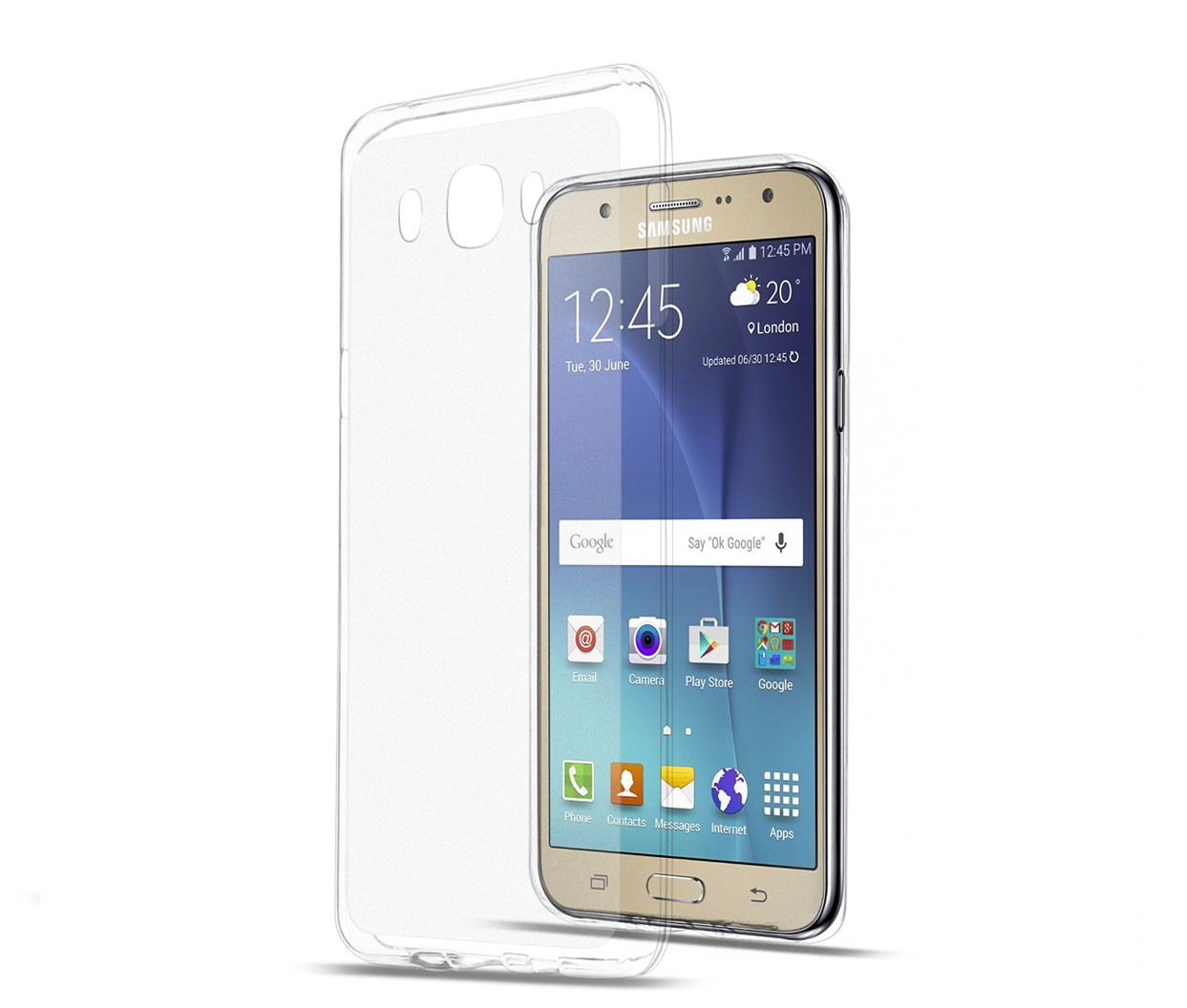 Prozorni silikonski zaščitni etui za Samsung Galaxy J7 (2016)