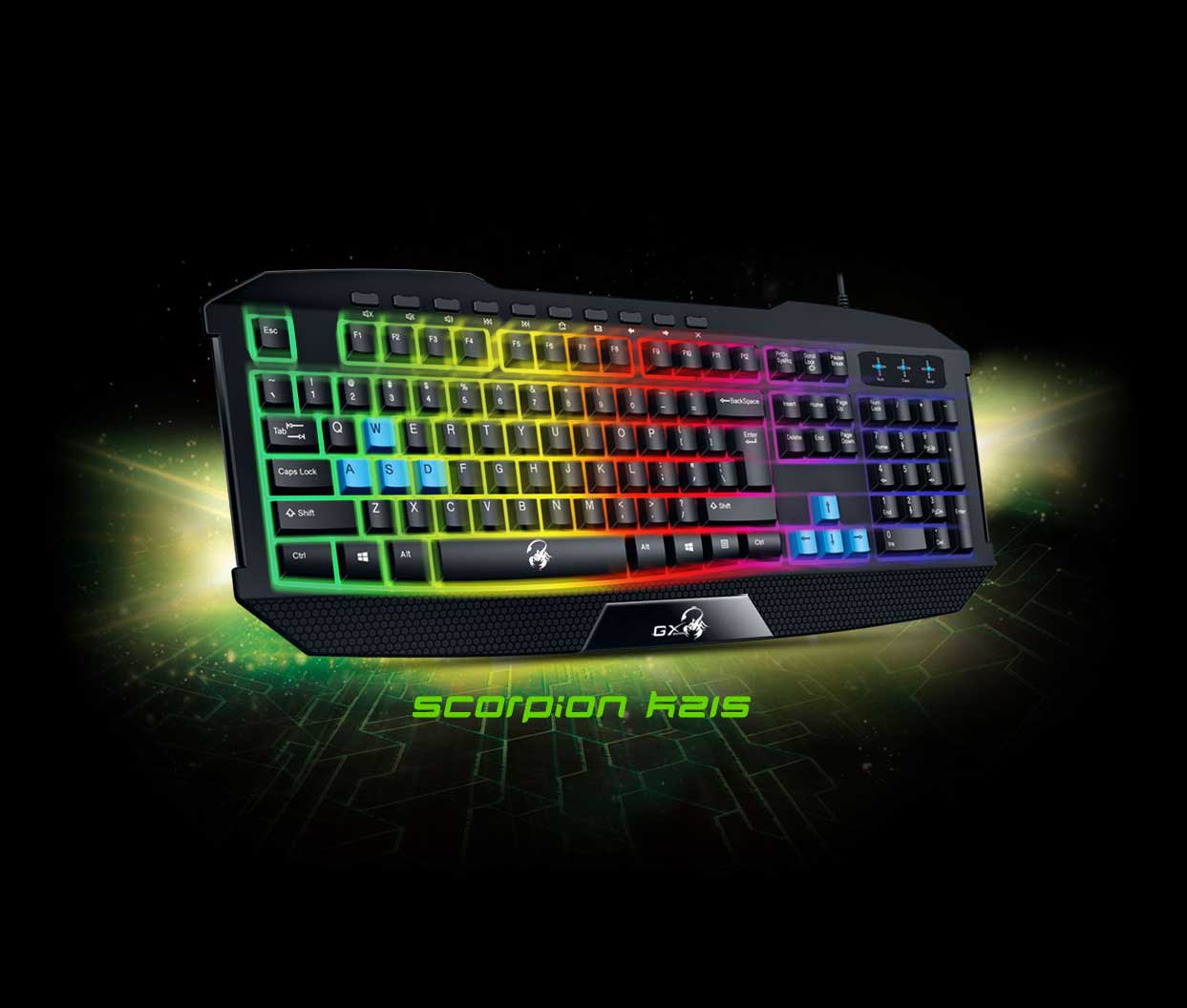 Genius GX Gaming Scorpion K215 – Tastiera Da Gioco Cablata