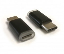 Adapter micro USB na USB C črn