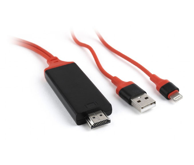 MHL lightning na HDMI z USB napajanjem