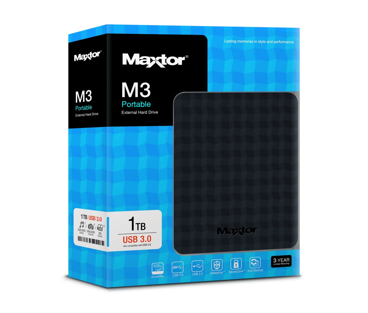Maxtor M3 1TB zunanji disk 6,35cm (2,5