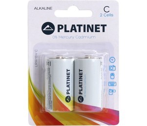 2 x LR14 1,5V C alkalna baterija Platinet 8000mAh