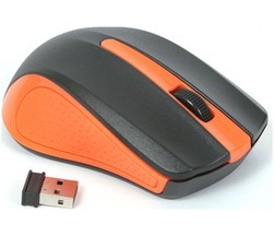 Brezžična miška OM-419 črna-oranžna