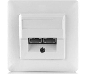 Stenska vtičnica za omrežni LAN kabel Cat6e