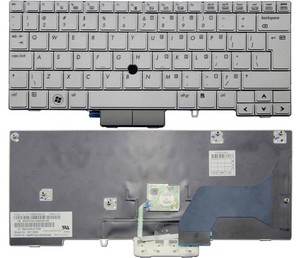 Tipkovnica za HP 2740p srebrna